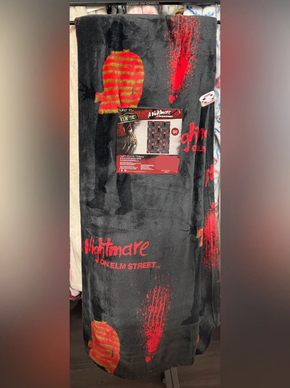 Nightmare on elm street Halloween blanket throw